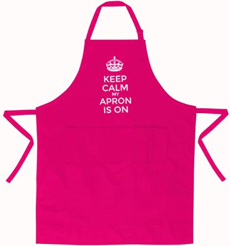 Kitchenlife Keep Calm Kitchen Apron for Cooking, BBQ, Baking, Woodworking, Grilling, Salon, Barber, Crafting, Hair Stylist