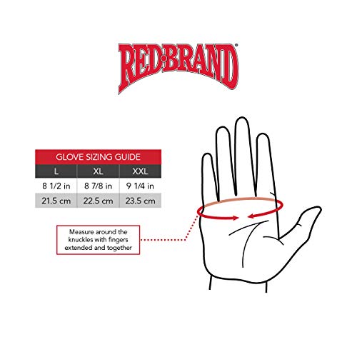 Red Brand RanchWorx Leather Work Gloves - XXL Size