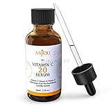 Anjou Vitamin C Serum for Face, Anti-Aging & Anti-Wrinkle Face Serum, Dark Spots Remover, Repair Sun Damage, Fade Age Spots, Collagen Boosting, 1 oz