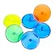 Gracefulvara 100Pcs Plastic Transparent Golf Ball Position Markers Mark Assorted Color