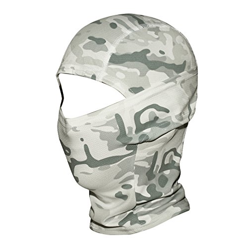 Jiusy white camouflage balaclava hood ninja outdoor cyc…
