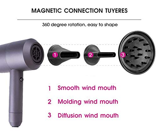 Thermostatic Hot Air Blower Negative Ion Domestic Hair Dryer Hammer Hair Styling Diffuser(1400W)