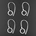 Henoda 4 Pcs White/Clear Earhooks Compatible with Motorola Elite Flip Wireless Bluetooth Headset Earclip (Pack of 4)