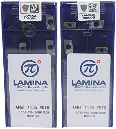 FINCOS APMT 1135 PDTR Lamina Milling tool turning tools Tungsten carbide insert lathe cutter tool CNC Cutting Tool - (Insert Width(mm): 10pcs)