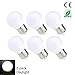 (6 Pack) Eleta 3W LED Light Bulbs, Equivalent to 25W, E26 Base, G14 Bulb, 260 Lumens, Daylight 6000 Kelvin