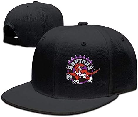 jinhua19 Toronto Raptors Flat Visor Baseball Cap, Designed Snapback Hat Black