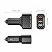 CORNMI Car Charger , Carbon Fiber Material 3 USB Port Car Charger with Quick Charge 2.0 Technology for Smartphones and Tablets (Carbon Fiber Material)