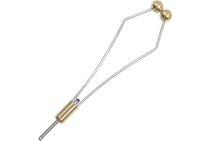 Phecda Sport 2 Sizes Bullet Head Round Brass Feet Bobbin Holder with Ceramic Tips Made of Brass Copper & High-Carbon Steel (1