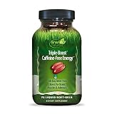 Irwin Naturals Triple-Boost Caffeine-Free Energy - Lasting, Jitter-Free Focus - Brain Boosting Nootropic - 75 Liquid Softgels