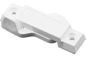 Prime-Line F 2666 Sash Lock, 3/8 In. Latch Projection, Fits Vinyl and Aluminum Sliding Windows, Vinyl Composite Material, White, Smooth Finish, (Single Pack)