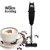 Milk frother, Electric Milk Frother with Stand for Latte Milk Coffee or Cappuccino Maker Tea Bar in Kitchen Home