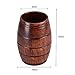 Natural Solid Wooden Cup,handmade Nordic Style Wood Cup,Wooden Portable Cup Outdoor Cup Coffee Mug Drinking Cup Camping Mug Tea Cup, Creative wine barrel shape Wooden cup 210ml