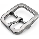 CRAFTMEMORE 4pcs 1 Inch Single Prong Belt Buckle Square Center Bar Buckles Leather Craft Accessories D3140