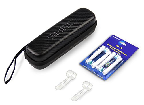 SHBC Compact Hard travel case" NO SMELL" Fits Oral-B Pro 1000 Power Rechargeable Electric Toothbrush Water proof carrying bag.