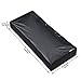 Magicfly UnderBed Storage Bags, Sturdy Cardboard in Each Side & Premium Zipper & Transparent Top Under Bed Clothing Storage Organizer for Blankets, Linen, Under Bed Storage Black, Pack of 2