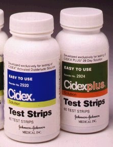 J&J/ASP CIDEX ACTIVATED DIALDEHYDE SOLUTION Cidex Test Strips, 60 strips/btl, 2 btl/cs