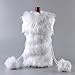 Aparty4u Faux Fur Wine Bottle Bag, Snowy White Xmas Wine Bottle Bag for Holiday Party Christmas Decorations Gifts