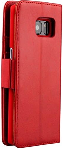 Naztech Allure Galaxy S7 Case - 2-in-1 Leather Wallet/ Folio Flip Cover [Magnetic Closure] with ID &amp; Credit Card Slots (Wallet S7 Case Red)