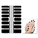 WOKOTO 7 Pieces Full Wraps Nail Polish Stickers Tips With 1Pcs Nail File Nail Self-Adhesive Decals Pure Colors Manicure Sticker Strips Kit For Girls