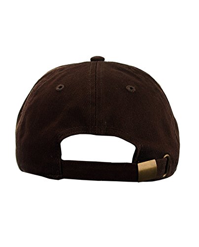 NYFASHION101 Unisex Adjustable 6-Panel Low-Profile Baseball Cap LOW100- Brown