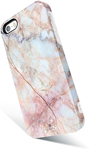 iPhone 5/5s/SE case Marble, Akna New Glamour Series Flexible Soft TPU cover with Fabulous Glossy Pattern for iPhone 5/5s/SE [Marble Texture #8](205-U.S)
