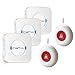 CallToU Wireless Caregiver Pager Smart Call System 2 SOS Call Buttons/Transmitters 3 Receivers Nurse Calling Alert Patient Help System for Home/Personal Attention Pager 500+Feet Plugin Receiver Alert primary