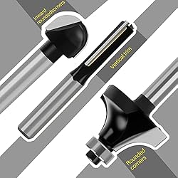 KSEIBI 1/4 Inch Router Bit Set, Tungsten Carbide