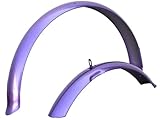 Firmstrong Beach Cruiser Bicycle Fender Set, Front/Rear, Purple, 26