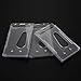 Outus Vertical 2-Card Holder Plastic Credit Card Holder Rigid ID Badge Protector, 3 Pack