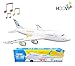 Hoovy Boeing 747 Model Airplane Toy for Kids Electric Airplane with Lights and Sounds Bump and Move Big Airplane for Kids 2 3 4 5 6 7 Years Old