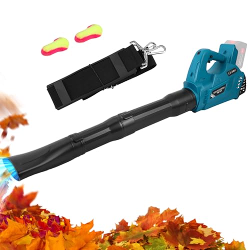 Leaf Blower, Lightweight Cordless Leaf Blowers with 6 Adjustable Speeds Max 297 km/h, Battery Blower with 3 Tubes for Yard Lawn Garden for Makita 18V Battery