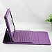 Deep Purple Leather Case with Bluetooth Wireless Keyboard For Apple iPad 2 3 4