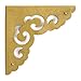 Hardware Philosophy Brass Ocean Wave Corner Plate Hardware 3.1