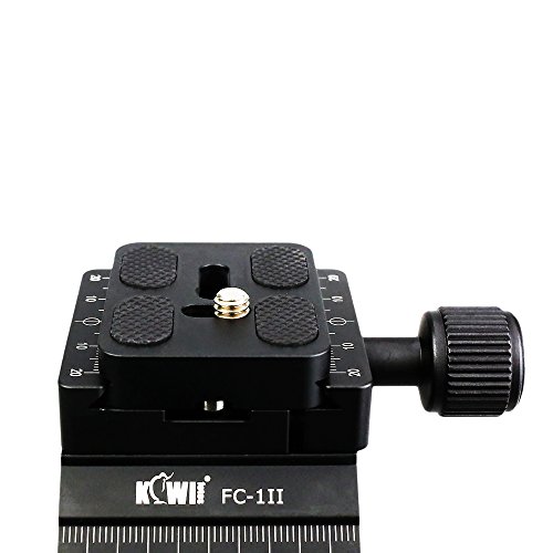 KIWIFOTOS Rail Coulissant Professionnel FC-1II, 4 Voies avec Mise au Point Macro