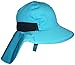 N'Ice Caps Girls Big Brim Flapper Hat with Side Mesh