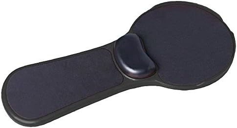 Dlisten Computer Chair Armrest Wrist Rest - Attachable Home&amp;Office Computer Arm Support - Ergonomically Designed Mouse Pad Arm-stand Attaching to Armchair Adjustable for Chair or Desk (Black)