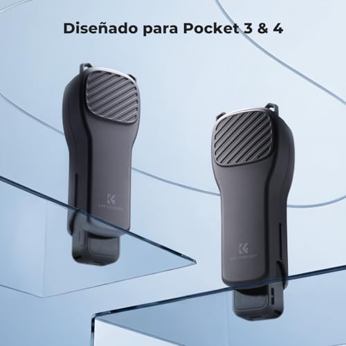 K&F CONCEPT PT61 Funda Protectora Compatible con dji Osmo Pocket 4/3 con Almacenamiento de Filtros, Estuche Rígido con Interior Suave, Diseño Exclusivo, Apertura Fácil