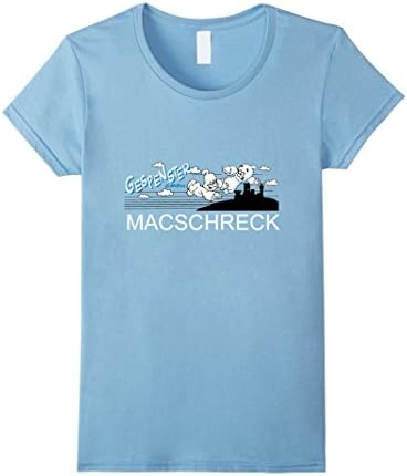 Womens T-Shirt - Gespenster GmbH - MACSCHRECK Large Baby Blue
