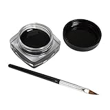 Toraway Pro Waterproof Black Eye Liner Eyeliner Gel Cream With Makeup Brush