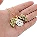 LIAOWY You are My Sunshine Engraved Necklace Sunflower Locket Necklace Pendant for Women Men Girls