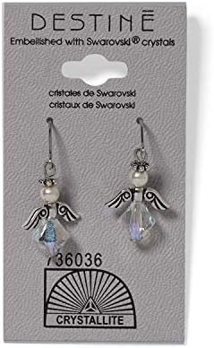 Crystallite Destine Angel Dangle Earrings