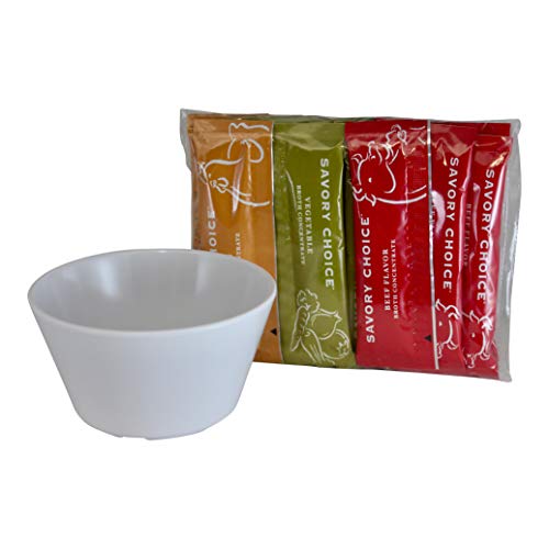 Reduced Sodium Broth Variety Pack 8 each Beef, Chicken and Vegetable Concentrates