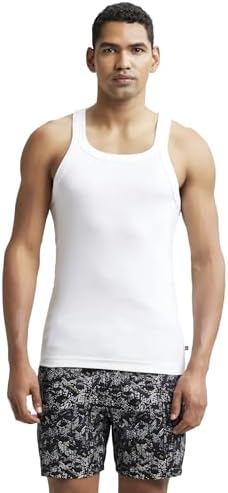 Jockey Men's Vest, Color: White, Size: M price in UAE Amazon UAE