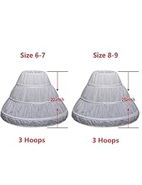 WMLWL - Faldas de crinolina para niñas de 1 a 12 años
