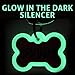 GoTags Dog Tag Silencers, Glow in The Dark Silencer to Quiet Noisy Pet Tags