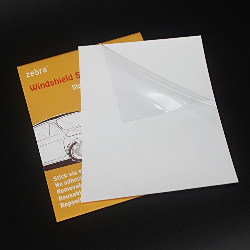 Zebra Windshield Sticker Applicator Static Cling For Stickers, 4 Inch