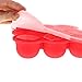 Tinydazzle Baby Food Container In Square Shape, Nine Portions Of Cute And Perfectly Safe Silicone Canisters, Portable And Perfect For Travelling, Microwave And Dishwasher Safe, Red