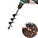 SuperThinker Auger Drill Bit, Garden Plant Flower Bulb Auger Rapid Planter for Planting Bulb Seedlings&Bedding Plant Auger for 3/8