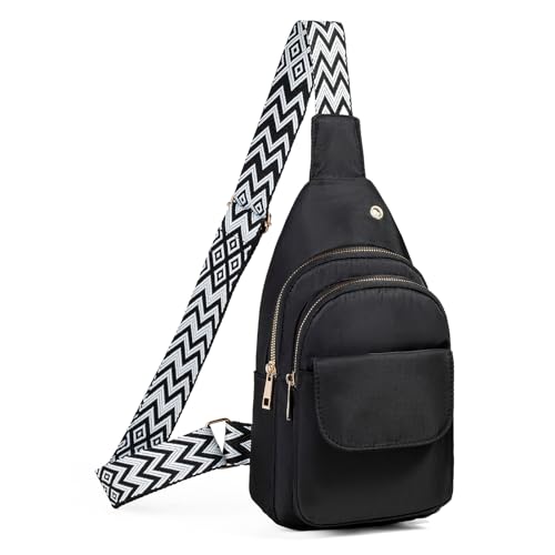 AOSTIHOT Crossbody Small Sling Backpack Sling Bag for Women, Chest Bag Daypack Crossbody for Travel Sport Running Hiking Multicolor