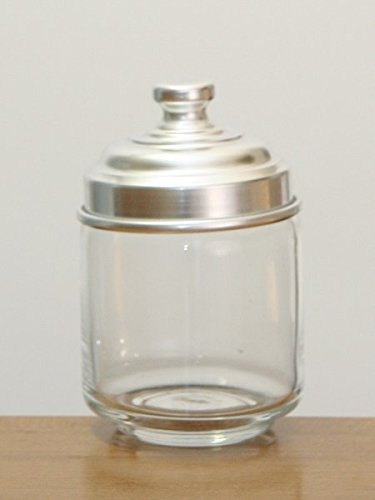 Ottinetti Biscotti Cookie Glass Jar with Aluminum Lid, 2 L